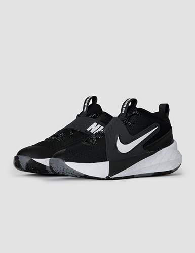 Nike Big Kid's Team Hustle D Basketball Shoes, Black/White-Anthracite, 5Y - image 6