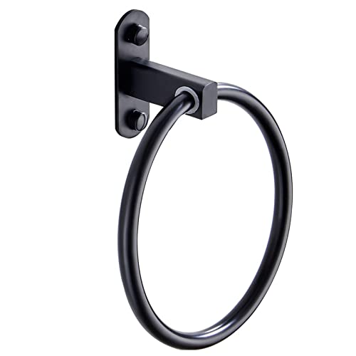 Barre de serviette noire en aluminium rond LWX pour salle de bain