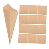 iplusmile 25 Stück Dekorationen Für Hochzeitsfeiern Hochzeit Getrocknete Zapfen Hochzeitskegel Aus Blütenblättern Konfetti Blütenblätter Party-konfetti- Papier Hellbraun