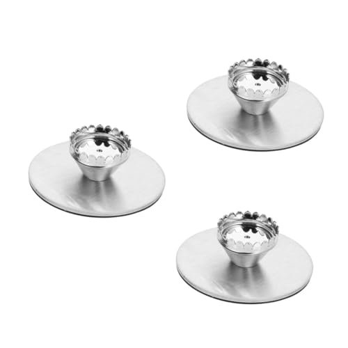 WATIIFUFU 3 Set Di Portasapone Magnetico, Portasapone Per Bagno, Magnetico, Da Bagno, o Antiruggine, Argento Per Bagno.