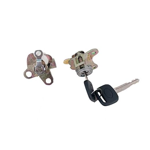 WELL AUTO Door Lock Cylinder w/TR47 Keys Compatible with 1998-2002 Toyota Corolla Chevrolet Prizm 1.8L L4 DL-166 DL166 DL-274 DL274 69051-12490 69052-12490 6905112490 6905212490
