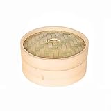 Wiederverwendbarer Dim Sum Dampfgarer – antihaftbeschichteter wiederverwendbarer Netzstoff, runder Bambus-Dampfgarer – Kochwerkzeuge, Brötchen, Knödel, Dessert, Lotusblatt, Reis-Dampfgarer