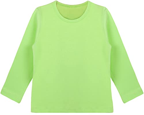 Amazon.com: Lilax Girls' Basic Long Sleeve Round Neck Cotton T