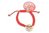 Feng Shui Adjustable Red String Bracelet with Chinese Coin for Good Luck and Prosperity 2 pcs