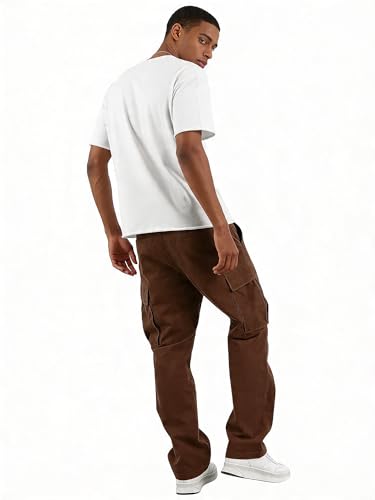 Image of Lymio Cargo for Men | Cotton Cargo Pant | Drawstring Waist Pant (Also Available in Plus Sizes) (01-04)