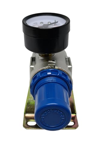 Filtro Regulador De Pressão Ar Comprimido Para Compressor Com Manômetro 1/4 Bsp