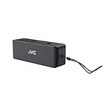 JVC Portable Wireless Speaker with Stereo Sound, Bluetooth 5.0, TWS Stereo Function, Waterproof IPX7, up to 22-Hour Battery Life - SPSQ4BT, Black