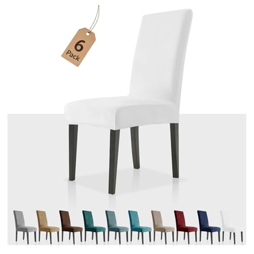 YEMYHOM Real Velvet Dining Chair Covers Set of 6