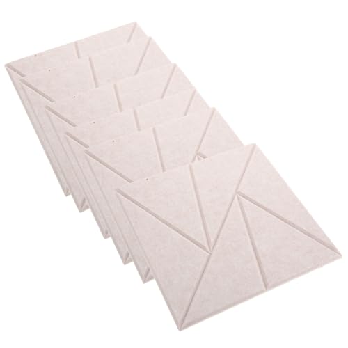 6 piezas de paneles acústicos de alta densidad para tratamiento y reducción de ruido, ideales para salas de juegos, oficinas y estudios miniatura 1