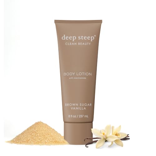Deep Steep Body Lotion, Brown Sugar Vanilla, 8oz – Niacinamide, Vegan
