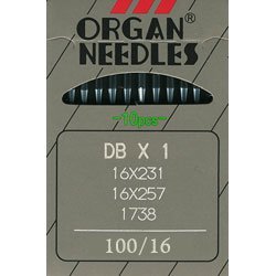 SSKR Pack of 05 Pcs Organ Power Machine Needles DBX1 100/16, Works with All Automatic Machines (Usha/Singer/Brother/Rajesh) | Needle Type : Complete Round Head