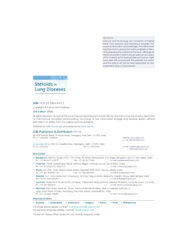 Image of Steroids in Lung Diseases (HB 2026)
