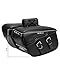 KEMIMOTO Synthetic Leather Motorcycle Saddlebag for Street Glide Electra Glide Touring Model, Universal 34L, Black