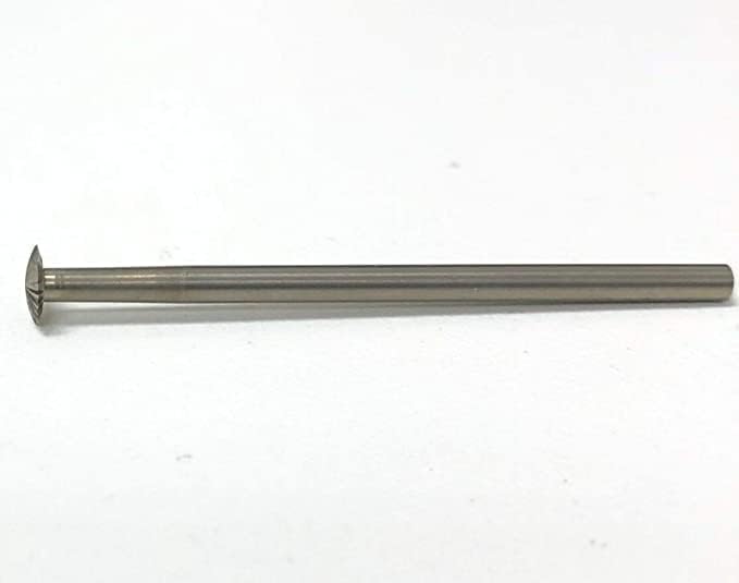 Knife Edge Cut Lentil Burs Channel Setting Burr 3/32" Shank for Jewelry, Art, Hobby and Craft 5.0mm 1PC Made in Switzerland