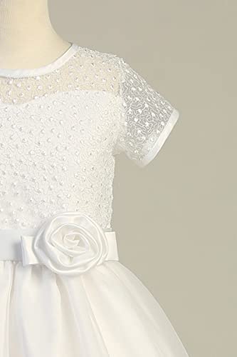 Made in USA - Holy First Communion Dresses for Girls 7-16 Plus Size White - Vestidos de Primera Comunion para Niñas4