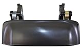 PT Auto Warehouse FO-3744S - Outside Exterior Outer Door Handle, Smooth Black - Left or Right