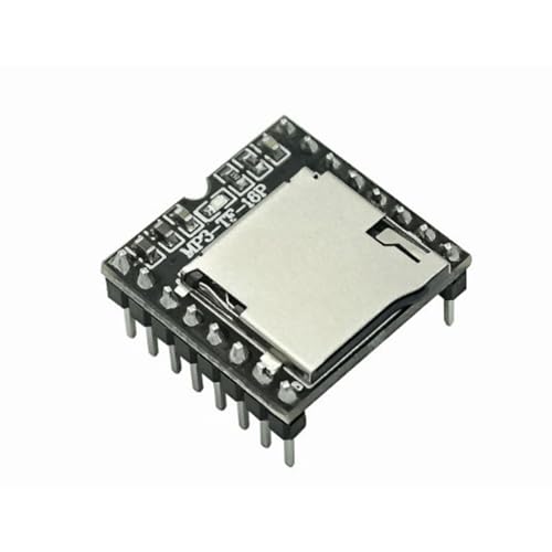 Tablero de módulo de reproductor MP3 compacto con ranura para tarjeta pequeña para reproducir música y módulo de sonido de almacenamiento flexible