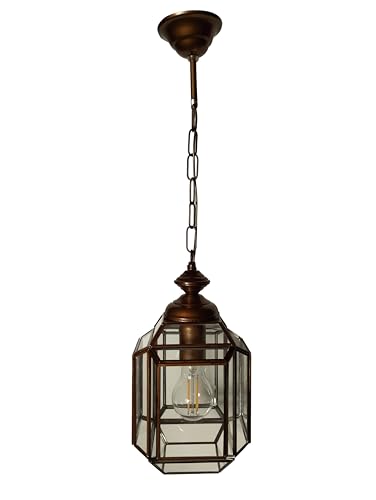 Farol Colgante de Techo Transparente Estilo