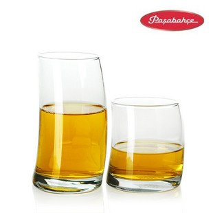 Verres Long Drink Pasabahce Penguen Lot De 6 - 275 Ml, Design Incurvé Moderne - Pour Cocktails, Jus, Eau - Verres Haute Qualité Bar Ou Maison