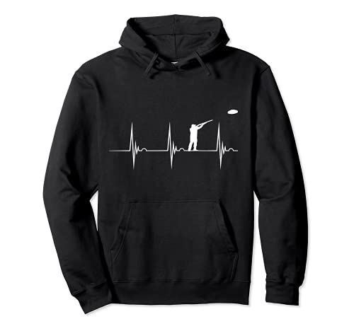Tontaubenschütze Schießsport Herzschlag EKG Puls Tontauben Pullover Hoodie