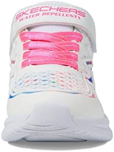 Skechers Kids Girls Jumpsters-Hydro Swirl Sneaker, White/Multi, 4 Big Kid | Image 5