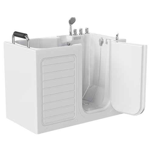 Empava Walk-In Tub, Japanese Soaking Bath, Right Outward Door, Low