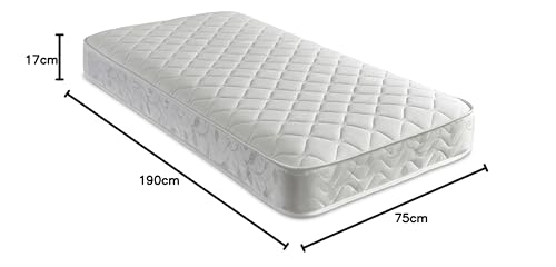 Starlight Beds Cooltouch Classic Open Flame Hybrid Memory Foam & Bonnell Innerspring Maximum Value Mattress 18cms Deep, 2ft6 Small Single 75cmx190cm