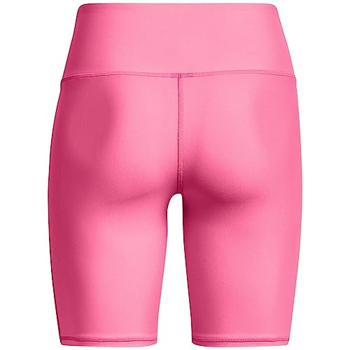 Under Armour Short feminino HeatGear para bicicleta, (640) Punk rosa/branco, P