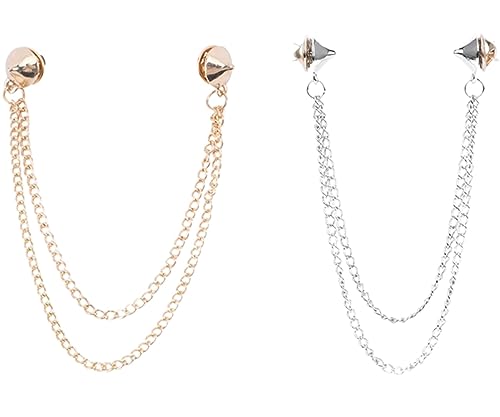 Vctitil Double Chain Brooch Set