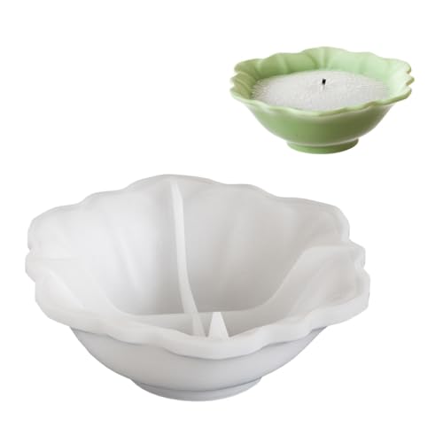 Unique Designs Lotuses Shape Silicone Mold For Handmade Candle Cups and Gifts