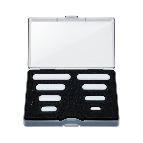 BKMLAB PTFE Magnetic Stir Bar Set, 8 Sizes Magnet Stirring Rod Stick Plate Bars for Laboratory Home Magnetic Stirrer, Magnetic Mixers, Lab Stirrers, and Self-Stirring Cups (C Type)