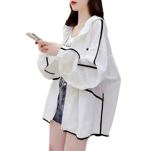 Veste d'été femme JXQXHCFS légère à capuche veste de mi-saison patchwork chic