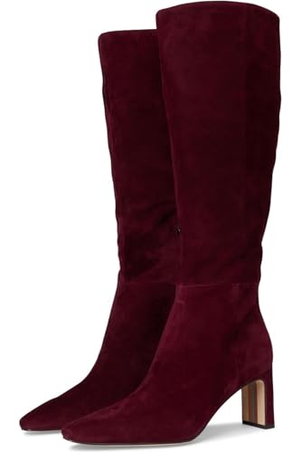 Sam Edelman Women's Sylvia Knee High Boot, French Burgundy Wide Calf, 12