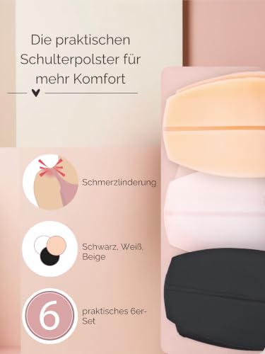 Foto von Herzmutter BH-Schulterpolster Silikon 6er-Set Trägerpolster 9300