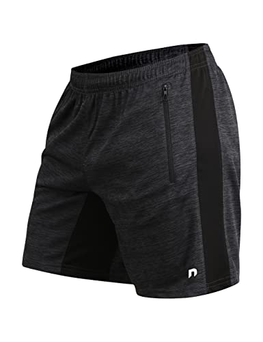 NEVER LOSE Men’s Outdoor Quick Dry Lightweight Sports Shorts Zipper Pockets