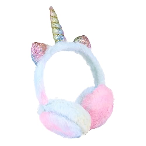 Homoyoyo Unicorn Ear Warmer Earmuff for Soft Durable Gradient Color Ear Cover Comfortable Winter Protection for Boys present
