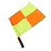 Dioche 2pcs Soccer Referee Flags, Red Yellow Ref Cards Sports Soccer Linesman Flags Hockey Training Flags with Storage Bag