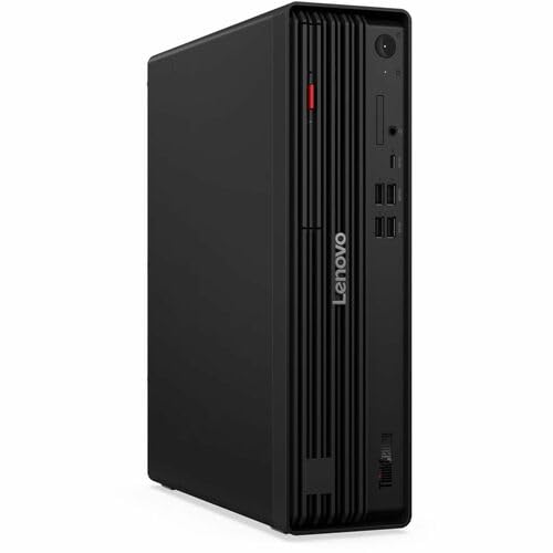 Image of Lenovo ThinkCentre M70s Gen 6 12YK001BUS Desktop AI Computer - Intel Core Ultra 5 235-32 GB - 512 GB SSD - Small Form Factor - Black - Intel Q870 Chip - Windows 11 Pro - DDR5 SDRAM - DVD-Writer - En