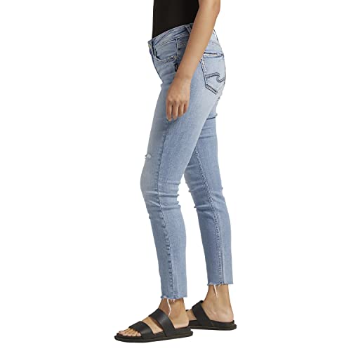 Silver Jeans Co. Women's Elyse Mid Rise Skinny Jeans2