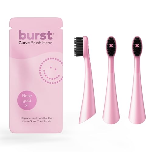 Têtes de rechange Curve Sonic rose pâle au design ergonomique