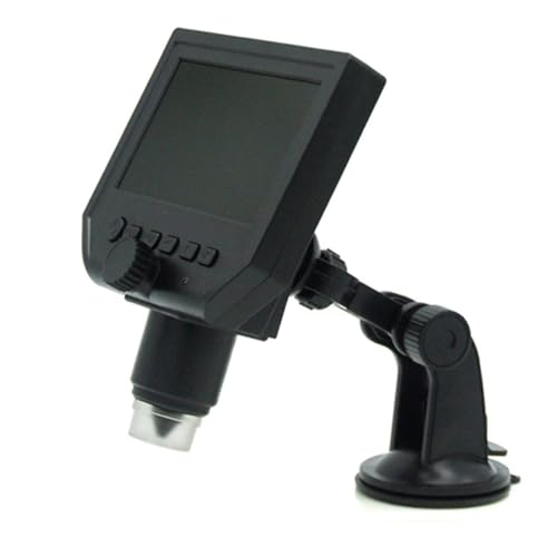 ラボ用顕微鏡アクセサリー G1200 12mp 1-1200倍デジタル顕微鏡電子ビデオ拡大鏡リフトスタンド(G600X With battery)