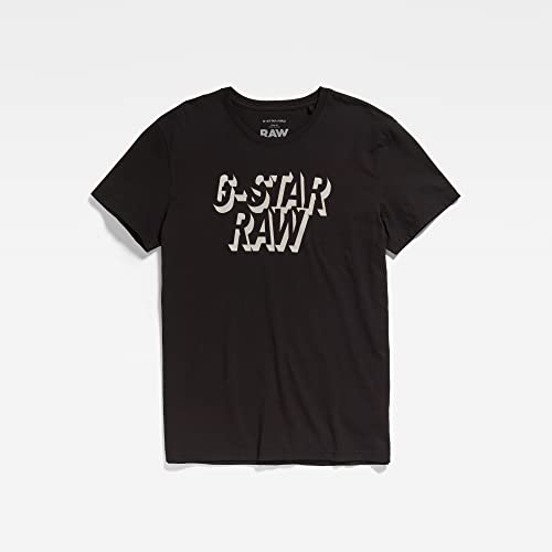 Miniatura 5 de G-Star Raw Retro Shadow Graphic T-Shirt, Camisetas Para Hombre, Negro Dk Black D22210-C506-6484 , S