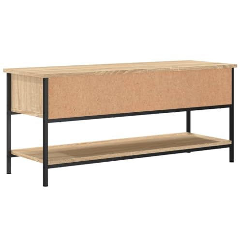 vidaXL Mueble para TV Madera contrachapada Roble Sonoma 100x35x45 cm - imagen 7