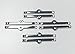 Pirate Mfg Hot Rod SB Chevy Chrome Valve Cover Hold Down Spreader Bars SBC 283-400