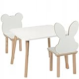 Uso versatile: il set di tavoli per bambini con sedie è ideale come tavolo da gioco per bambini, per studiare, mangiare o fare mestiere. Si adatta perfettamente a qualsiasi arredamento della cameretta dei bambini e offre spazio sufficiente per il gioco creativo.