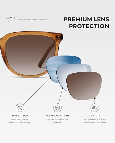 WearMe Pro Polarized Classic Retro Flat Square Unisex Sunglasses4