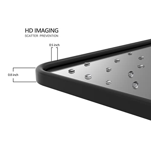 24"*24" Black Bathroom Mirrors For Wall,Bathroom Vanity Mirror,Square Mirrors,Rectangle Mirror For Bathroom,Bedroom, Entryway, Living Room,Modern Wall Decor #TOP6