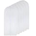 Garment Bag Clear for Long Dress 24'' x 60'' Moth Proof Garment Bags White Breathable Full Zipper Dust Cover for Clothes Storage Closet Pack Of 6