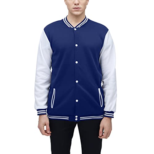Image of Yuji Itadori Mens Varsity Jacket Baseball Letterman Bomber Jacket Fleece Long Sleeve Coat Casual Clothing XXS-3XL