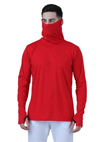 Image of Pause Solid Turtleneck Slim Fit Long Sleeve Men's T-Shirt